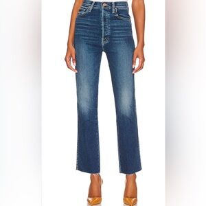 MOTHER The Tippy Top Frisky Flood Fray Size 29